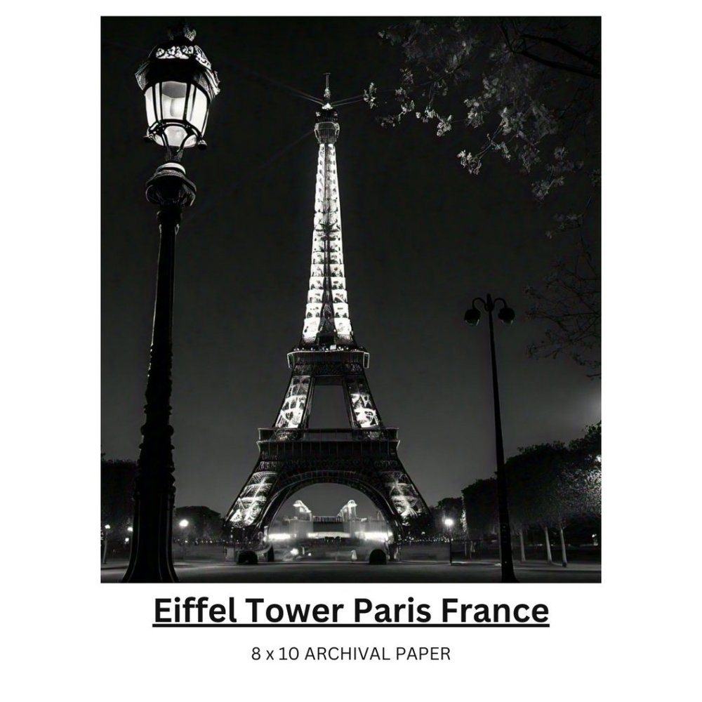 COPY - ORIGINAL STUNNING IMAGE OF THE EIFFEL TOWER IN PARIS FRANCE